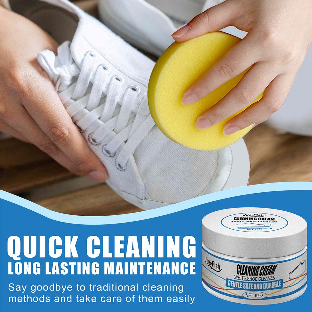 ครีมทําความสะอาดรองเท้าสีขาวคร - Sneaker Care Cleaning Kit บทวิจารณ์และราคา
