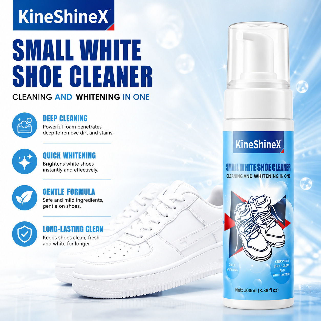 ชุดทำความสะอาดรองเท้า Gihen โฟ - Sneaker Care Cleaning Kit บทวิจารณ์และราคา